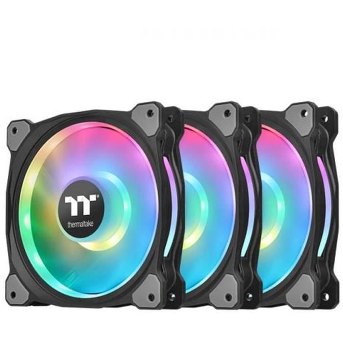THERMALTAKE Riing Duo 14cm RGB TT Premium / Pack de 3 - Ventilateur 140mm RGB pour boitier