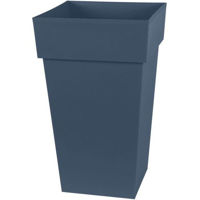 Pot de fleur haut Carré EDA Toscane 39 cm 62 IntérieurExtérieur 39 x 39 x H. 65 cm Jean