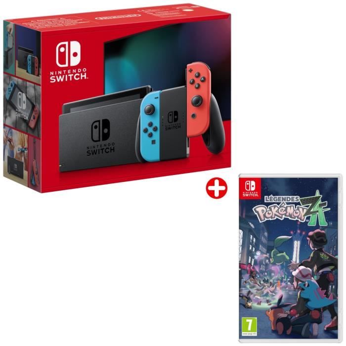 Pack Nintendo : Console Nintendo Switch • Néon + Légendes Pokémon: Z-A
