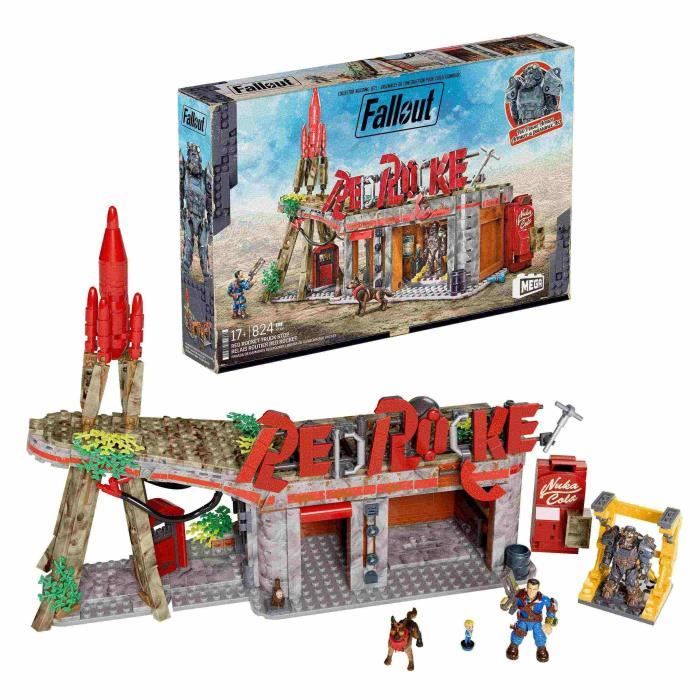 MEGA Coffret Relais Routier Red Rocket Fallout 824 éléments 2 Personnages articulés et Accessoires HXT00
