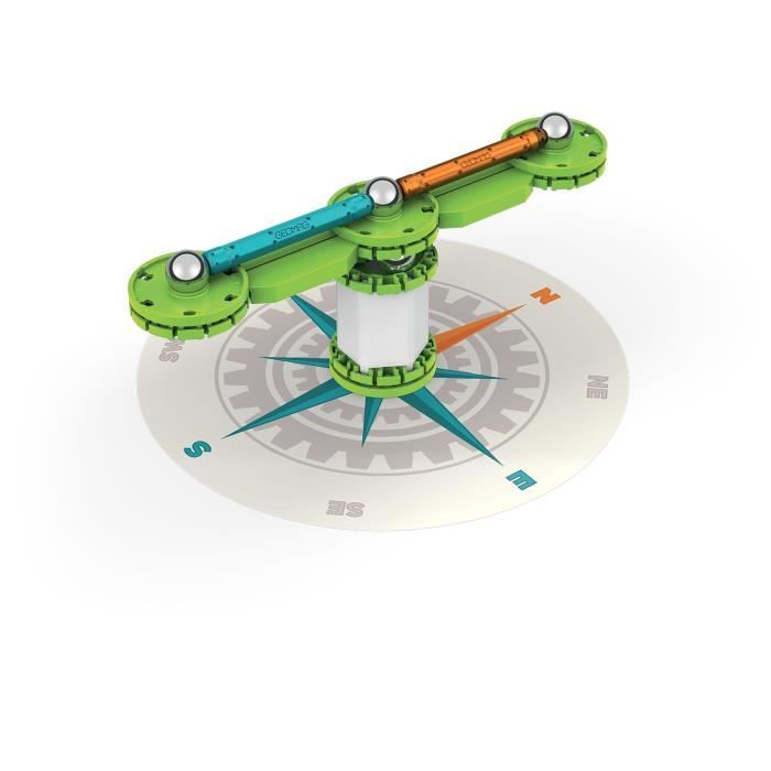 GEOMAG MECHANICS Jeu de Construction Magnétique 33 pcs - Jeux