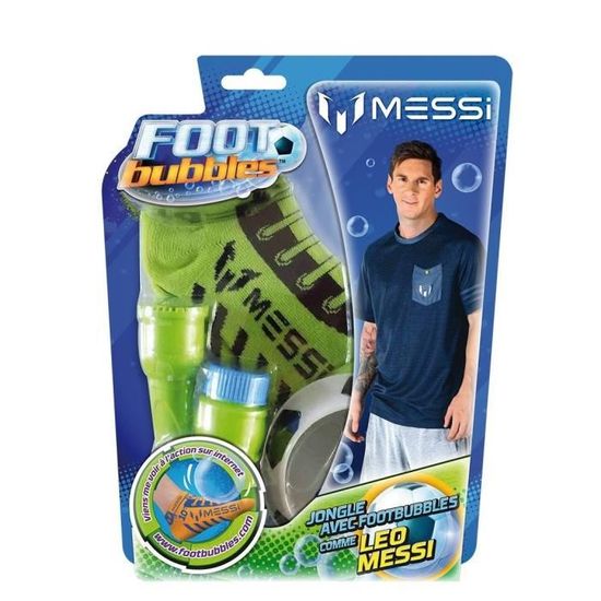 Foot Bubbles Lionel Messi – STARTER PACK – 2 chaussettes – 4 couleurs assorties
