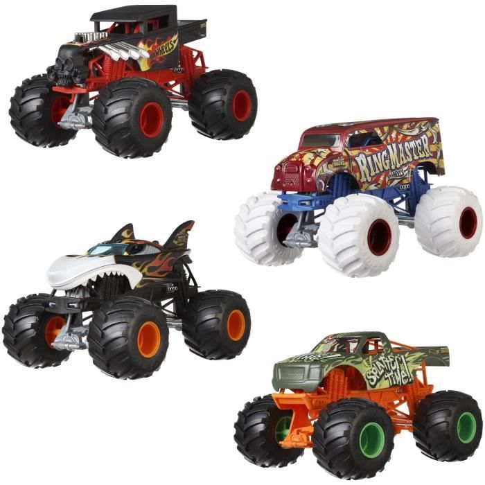 Hot Wheels - Assortiment Monster Trucks 1/24 - Petite Voiture - 3 ans et +