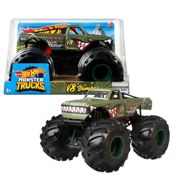 Hot Wheels Monster Truck 1:24 Modèle aléatoire Petite Voiture et + Hot Wheels FYJ83