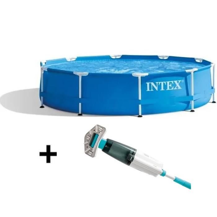 Kit piscinette metal frame ronde tubulaire ø 3 05 x h 0 et pédiluve - vue 6