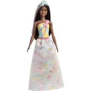 POUPÉE Poupée Mannequin BARBIE - Princesse Dreamtopia Brune - A partir de 3 ans