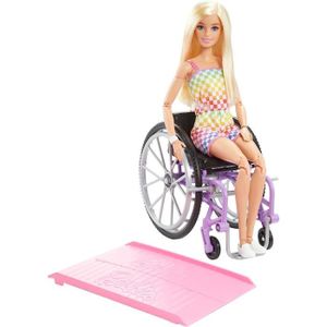 POUPÉE Poupée Barbie Fauteuil Roulant Blonde - Barbie - 3 Ans Et +