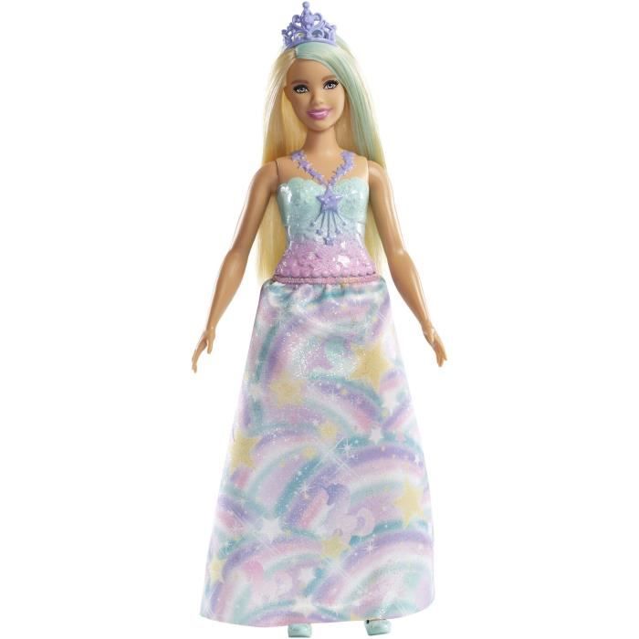 Barbie Princesse Chevelure Magique Blond DKB60 - Cdiscount Jeux