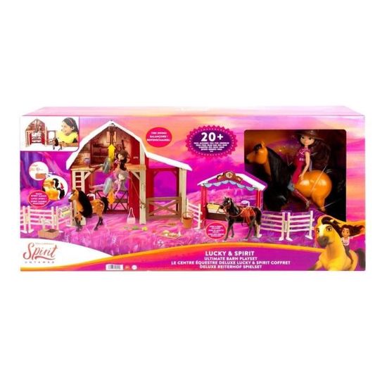 Spirit L'indomptable coffret Centre Écurie avec figurine cheval Spirit et 10 accessoires fidèles Spirit L'indomptable coffret Centre Écurie avec figurine cheval Spirit et 10 accessoires fidèles