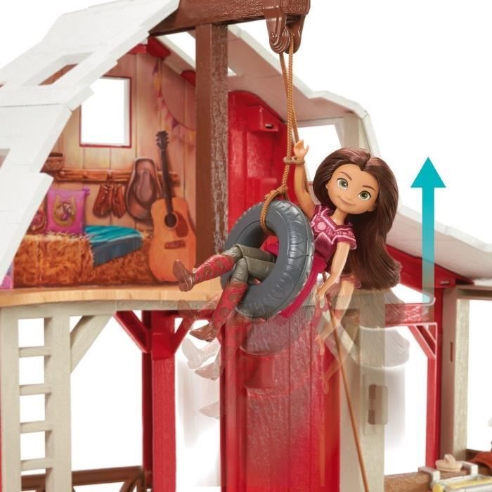 Mattel Spirit : l'Indomptable, Coffret Centre Équestre Deluxe Lucky & Spirit, avec poupée Lucky, 2 figurines chevaux, écurie, paddock et accessoires, jouet enfant, HDK57 Mattel Spirit : l'Indomptable, Coffret Centre Équestre Deluxe Lucky & Spirit, avec poupée Lucky, 2 figurines chevaux, écurie, paddock et accessoires, jouet enfant, HDK57