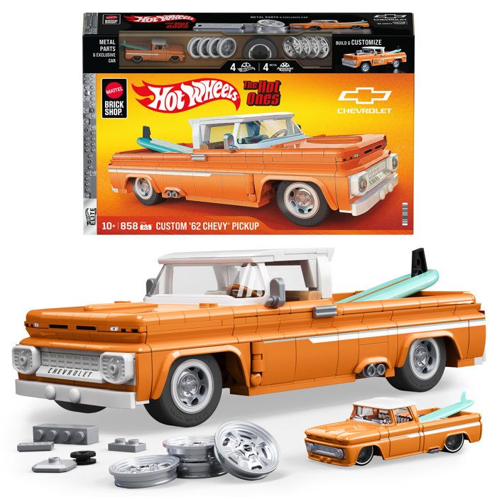 Mattel Hot Wheels Custom Chevy Pickup 1962 JFT20 - vue 6