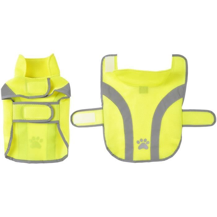 Comparer les prix de imperméable de sécurité réfléchissant - jaune - 30 cm - pour chien