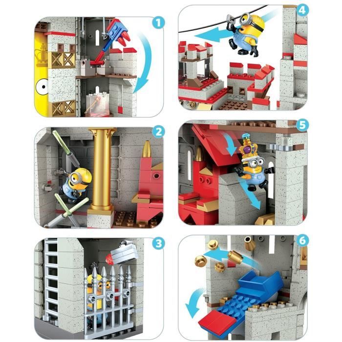 LES MINIONS Mega Bloks Le Chateau du Film 3 Figurines Minions Cdiscount Jeux Jouets