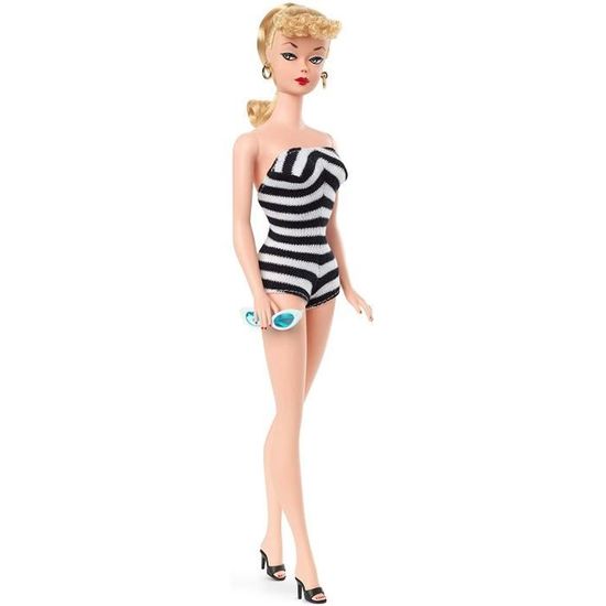 BARBIE Signature Vintage 1959 Poupee de Collection Cdiscount Jeux Jouets