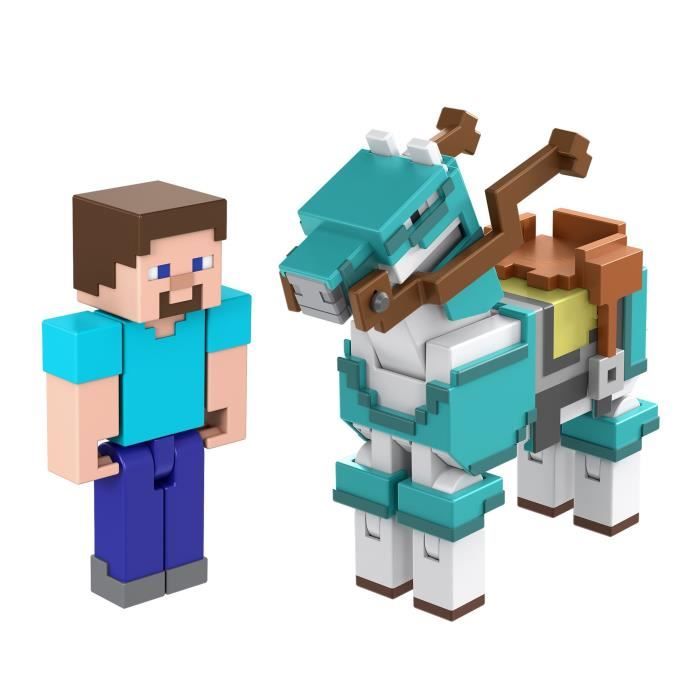 Assortiment Coffret Minecraft Créer-Un-Bloc - Figurines 8cm - 6 Ans Et + - MINECRAFT - GTT53 - modèle aléatoire