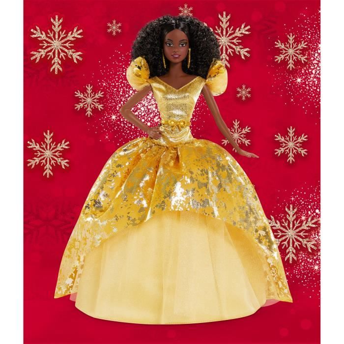 Poupée Barbie Joyeux Noël 2021 (brune) - Barbie Signature - Dès 6 ans -  Cdiscount Jeux - Jouets