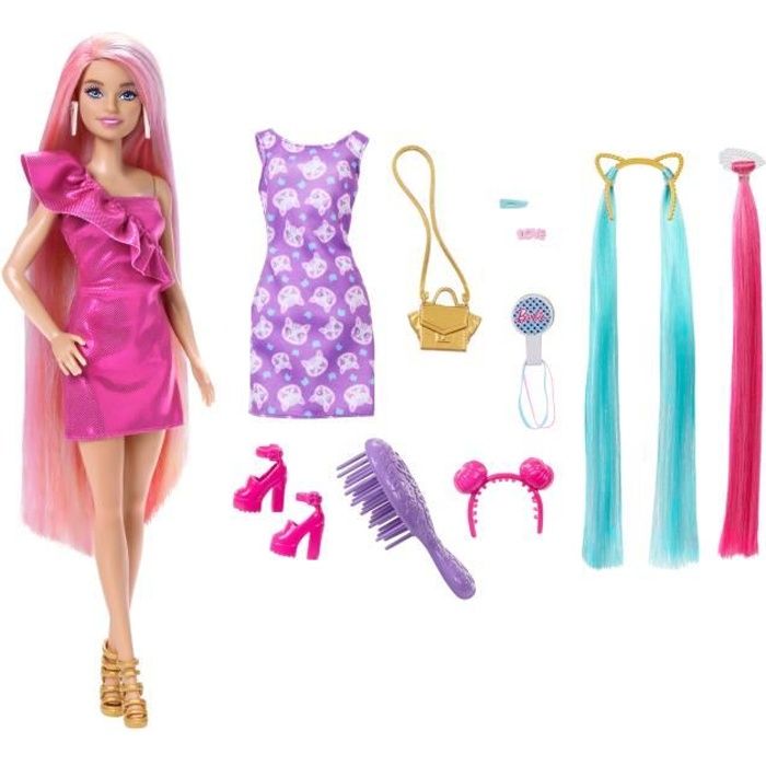 Poupée Barbie Ultra Chevelure avec 15 accessoires