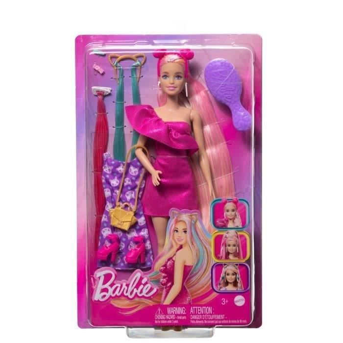 Barbie Poupée Ultra Chevelure plantureuse avec 15 accessoires