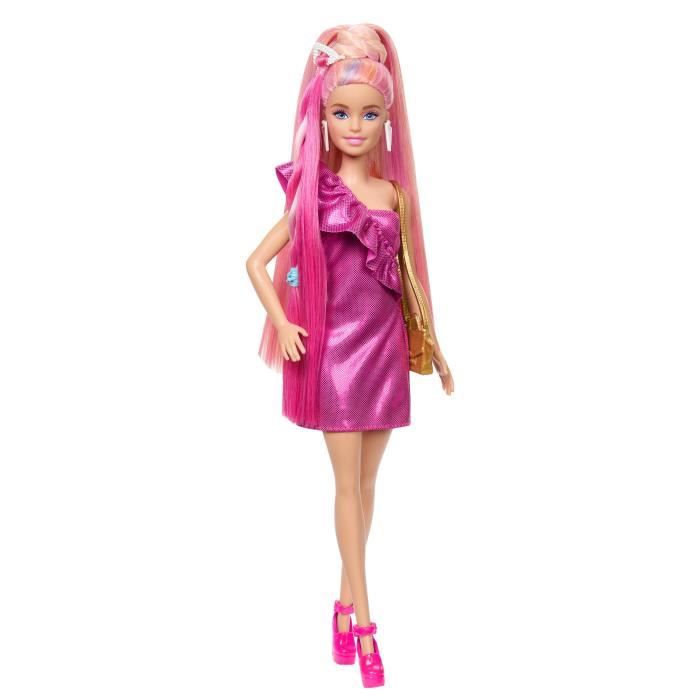 Barbie Mattel - V2342 Poupée - Coiffure Ultra Pailletée