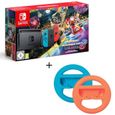 Pack Console Nintendo Switch Mario Kart 8 Deluxe (Code de téléchargement du jeu inclus) + 2 Volants + Etui-0