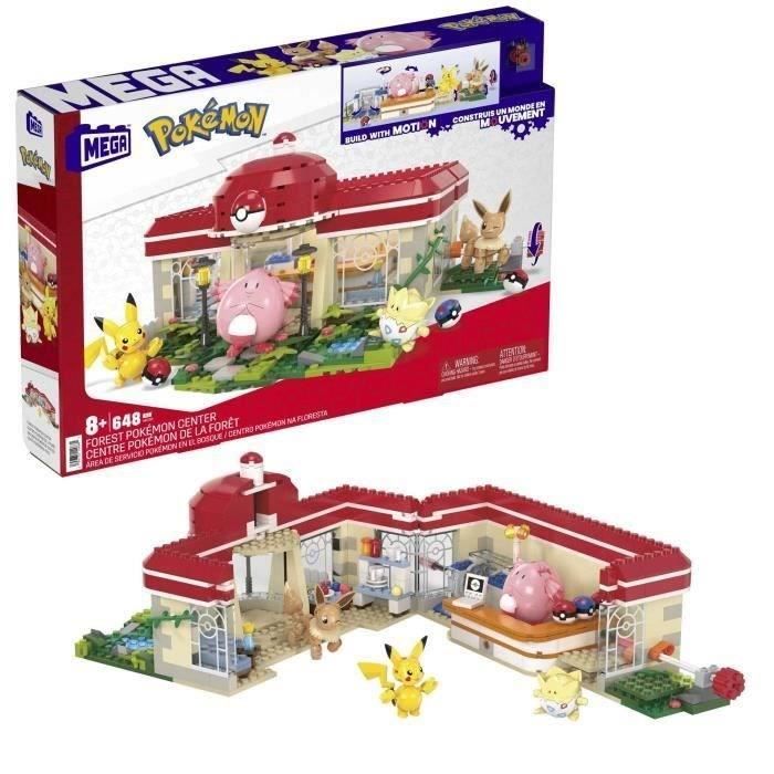 CENTRE POKEMON DE LA FORET - MEGA - HNT93 - BRIQUES DE CONSTRUCTION MEGABLOKS LICENCE