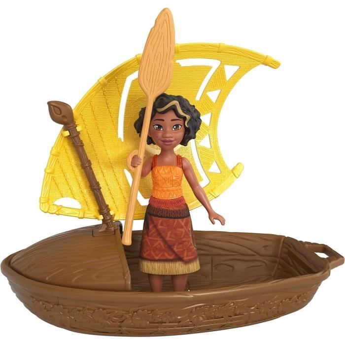 MATTEL Disney Vaiana Pirogue et ses surprises JBT68