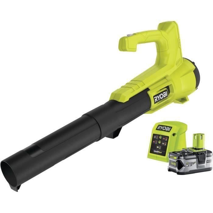 RYOBI Souffleur 18V Turbo Jet Vitesse Max soufflerie 145 kmh débit air Max : 7 1 m³Min 1 Batterie Lithium+ 18V 4 0 Ah et 1 Chargeur 1 RY18BLA 140 - vue 4