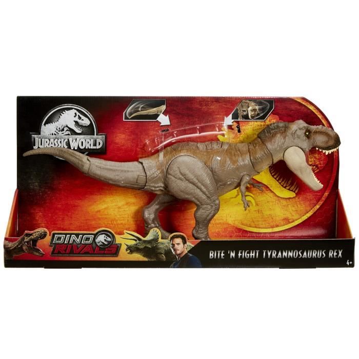 Mattel Jurassic World T-Rex Morsure Extrême - Figurine Dinosaure 53 Cm Avec Sons Et Mouvements Dès 4 Ans