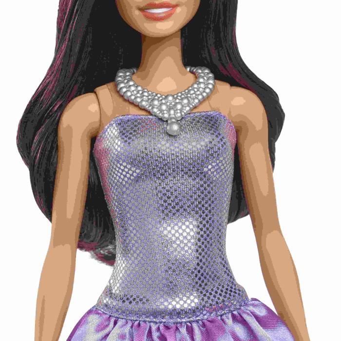 Barbie- Fashionistas Poupée Mannequin #85 Brune Avec Robe En Dentelle