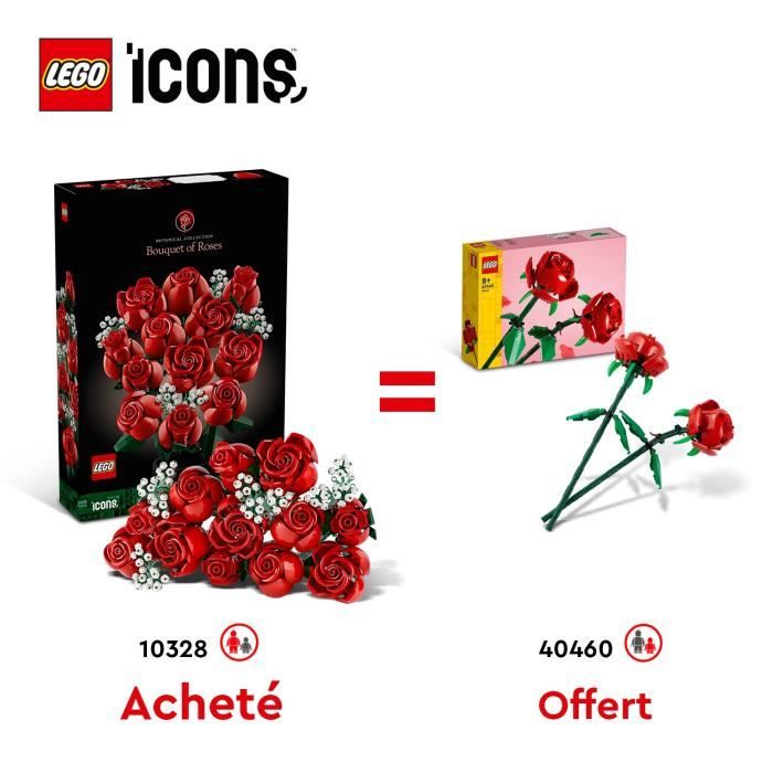 LEGO® 10328 Icons Le Bouquet de Roses + LEGO® 40460 Creator Les Roses