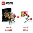 LEGO® 10280 Icons Bouquet de fleurs + LEGO® 40460 Creator Les Roses-0