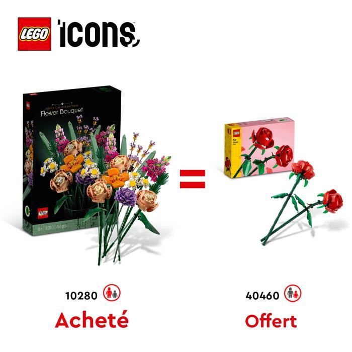 LEGO® 10280 Icons Bouquet de fleurs + LEGO® 40460 Creator Les Roses