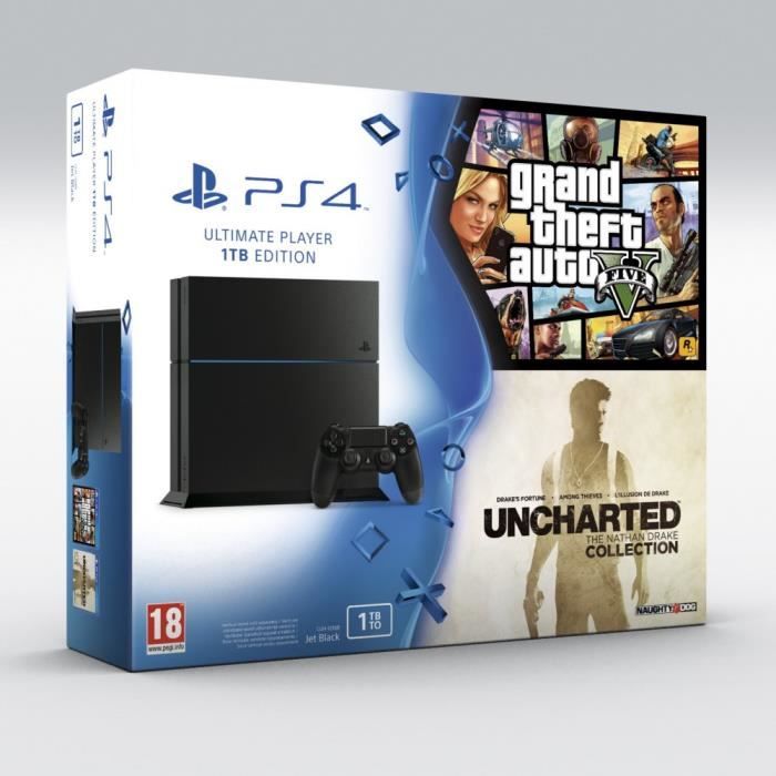 Acheter PS4 + Uncharted The Nathan Drake Collection + GTA V Reconditionné - 200,00 € PS4 + Uncharted The Nathan Drake Collection + GTA V Reconditionné - Sony Interactive Entertainment reconditionné disponible sur Cdiscount Seconde Vie