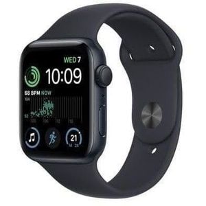 MONTRE CONNECTÉE Apple Watch (Series SE) 2022 GPS 40 mm - Aluminium Noir - Bracelet sport Noir - Reconditionné - Très bon état