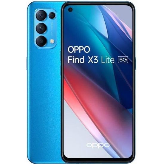 OPPO Find X3 Lite 5G 128Go Bleu (2021) - Reconditionné - Très bon état