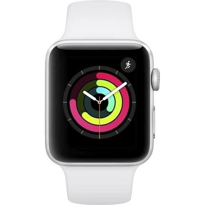 Apple Watch Series 3 GPS 42mm Boîtier aluminium bracelet 2018 - vue 2
