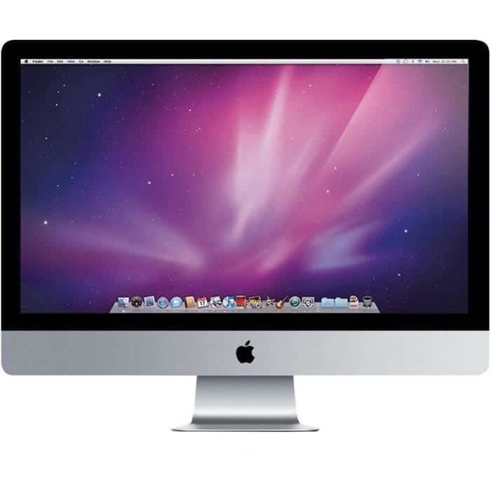 APPLE iMac 27 2010 i3 – 32 Ghz – 8 Go RAM – 1000 Go HDD – Gris – Reconditionné – Très bon état