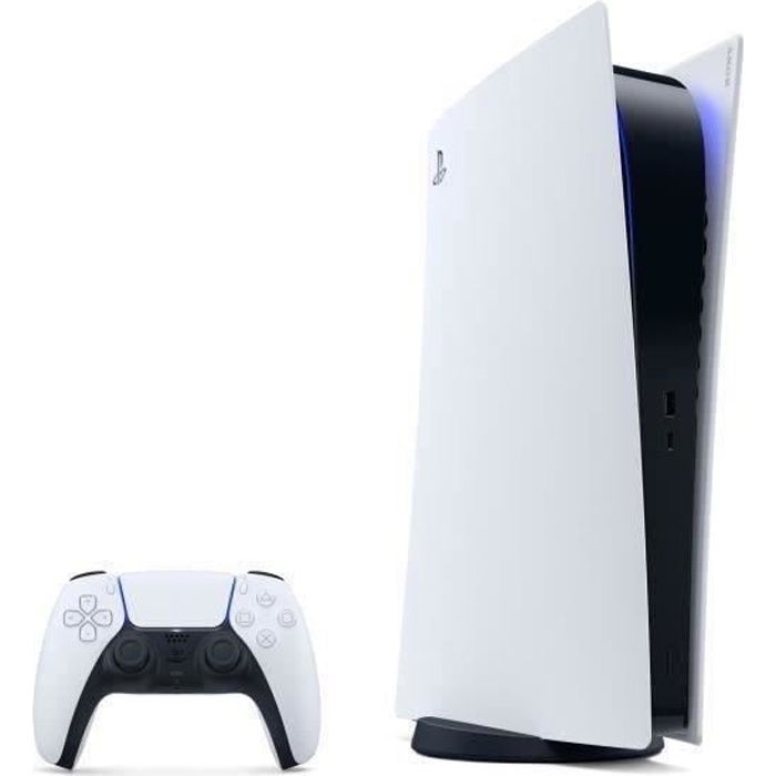 SONY Console PS5 Blanche Digital Edition 825 Go (2020) - Reconditionné - Très bon état - Sony