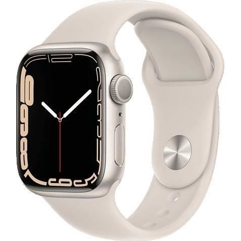 Apple Watch Series 7 GPS + Cellular 41 Aluminium Starlight Sport band Starlight Très bon état