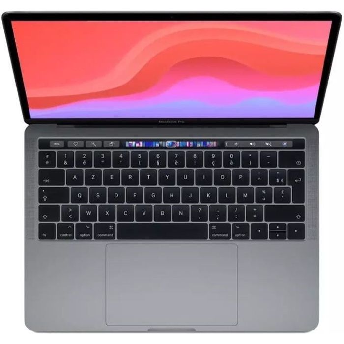 MacBook Pro Touchbar 13 M1 32 Ghz 8 Go 256 Go SSD Gris Sidéral (2020) – Reconditionné – Très bon état
