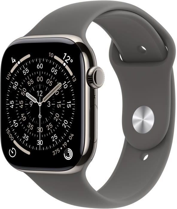 Apple Watch Series 11 GPS + Cellular - 42mm Natural Titanium - Bracelet Sport Band - M/L (2025) - Reconditionné - Très bon état Reconditionné - Apple reconditionné disponible sur Cdiscount Seconde Vie