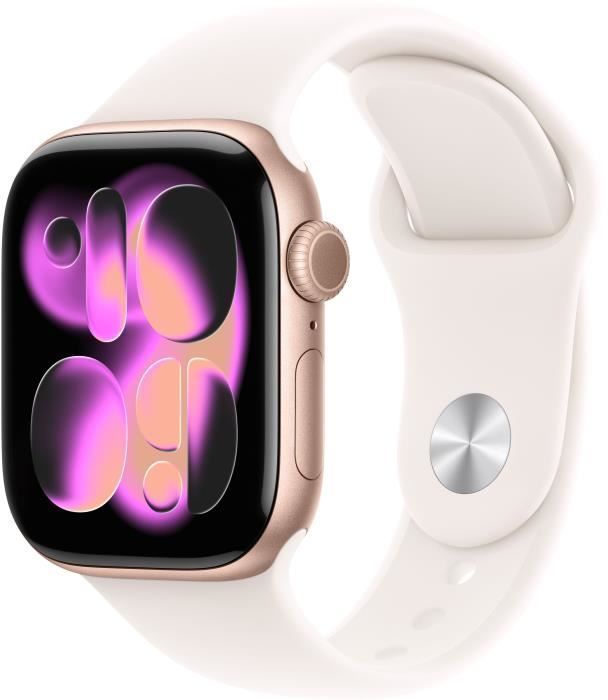 Apple Watch Series 11 GPS + Cellular 42mm avec Bracelet Sport - vue 3