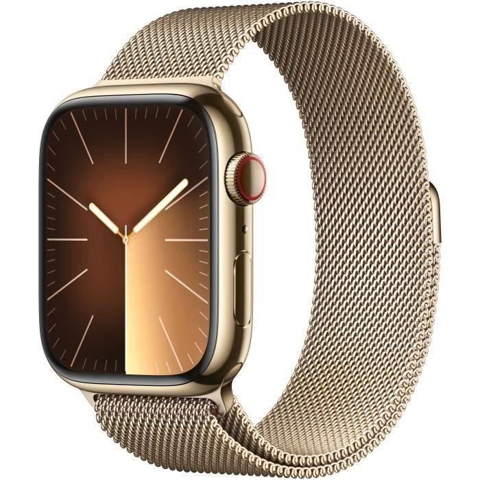 Apple Watch Series 9 GPS + Cellular 45mm Boîtier Acier Milanese Loop 2023 - vue 2