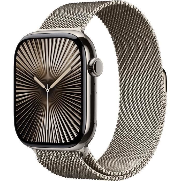 Apple Watch Series 10 GPS+Cellular 46mm Natural Bracelet Milanese Loop / 2024 Très bon état