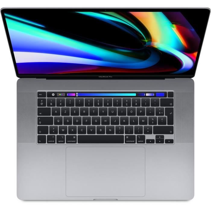 MacBook Pro Touch Bar 16Core i9 23 Ghz 32 Go 1 To SSD Gris sidéral (2019) – Batterie Neuve – Reconditionné – Très bon état