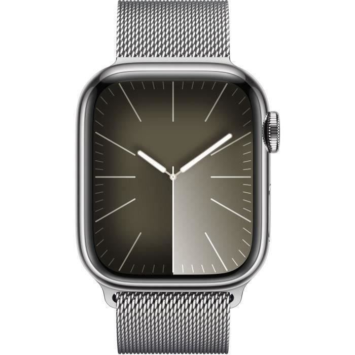Apple Watch Series 9 GPS + Cellular 41mm Boîtier Acier Or Bracelet Gold Milanese Loop Très bon état - vue 2