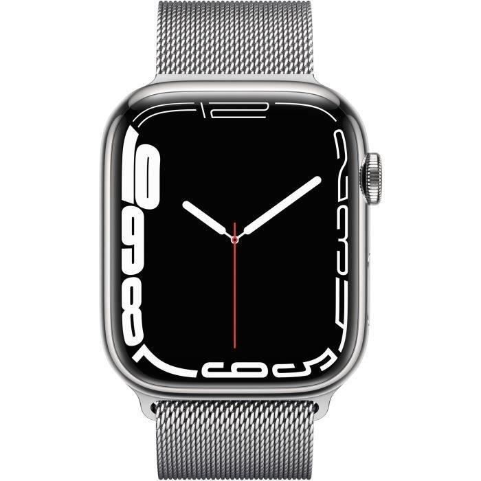 Acheter Apple Watch Series 7 GPS + Cellular - 45mm - Boîtier Silver Stainless Steel - Bracelet Silver - Reconditionné - Très bon état Reconditionné - 145,00 € Apple Watch Series 7 GPS + Cellular - 45mm - Boîtier Silver Stainless Steel - Bracelet Silver - Reconditionné - Très bon état Reconditionné - Apple reconditionné disponible sur Cdiscount Seconde Vie