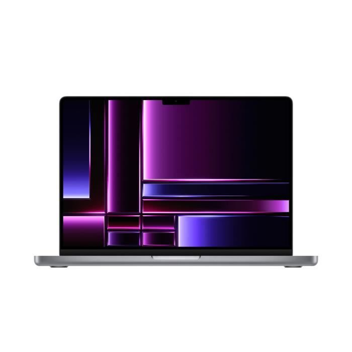 MacBook Pro Retina 14 M2 Pro 3 5 Ghz 16 Go 512 Go SSD Gris Sidéral GPU 16 (2023) - Reconditionné - Très bon état