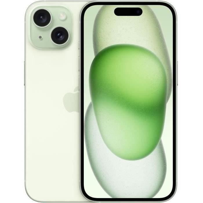 APPLE iPhone 15 128GB Green (eSIM） (2023) - Reconditionné - Très bon état