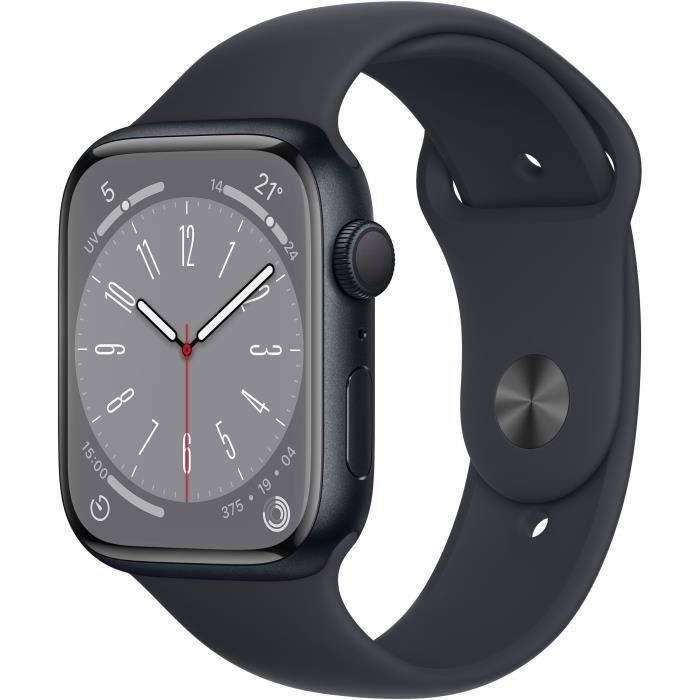 Apple Watch Series 8 GPS 45mm Boîtier Starlight Aluminium Bracelet Starlight Sport Band 2022 Très bon - vue 2